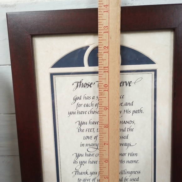 Those Who Serve Framed Religious Art, Matthew 25:40 "Inasmuch as you have done i - Picture 8 of 10